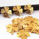 10 Pcs Designer 24k Gold Plated Copper Flower Pendant,Copper Designer Pendant,Copper Beads,Jewelry Making 29mmx33mm BulkLot GPC0023 - Tucson Beads