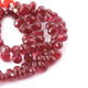 1 Strand 65ct Natural Thai Ruby Faceted Tiny Tear Drop Briolettes -  Side Drill Beads 4mmx3mm-6mmx4mm 8Inches  BR3895 - Tucson Beads