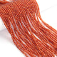 5 Strands Hessonite Faceted Balls - Semi Percious Stone Ball Beads Gemstone Beads - 3mm -13 Inche RB0269 - Tucson Beads