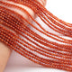 5 Strands Hessonite Faceted Balls - Semi Percious Stone Ball Beads Gemstone Beads - 3mm -13 Inche RB0269 - Tucson Beads