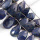 1 Strand Lapis Faceted Briolettes - Pear Shape Briolettes -21mmx16mm-38mmx22mm - 9 Inches BR01930 - Tucson Beads