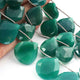 1 Strand Green Onyx  Faceted Heart Briolettes - Heart Shape Briolettes - 21mmx16mm-26mmx22mm - 10.5 inches BR01932 - Tucson Beads