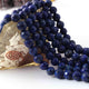 1 Long Strand Lapis  Faceted Round Bolls -  Faceted Bolls Beads - 10mm 10 Inches BR0803 - Tucson Beads