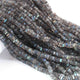 1 Long Strand Labradorite Heshi Smooth Briolettes -Square Shape Briolettes  4mm-5mm 16 Inches BR01937 - Tucson Beads