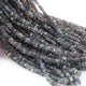 1 Long Strand Labradorite Heshi Smooth Briolettes -Square Shape Briolettes  4mm-5mm 16 Inches BR01937 - Tucson Beads