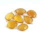 7 Pcs Lemon Quartz Faceted  24k Gold Plated Assorted Shape Pendant/Connector - 30mmx16mm-PC735 - Tucson Beads