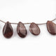 1  Strand Mahogany Smooth Briolettes -Pear Shape  Briolettes  13mmx7mm-15mmx10mm 8 Inches BR2542 - Tucson Beads