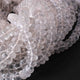 1 Strand Crystal Quartz Faceted Rondelles Beads- Quartz Rondelles -6mm-10mm -8.5Inches BR0771 - Tucson Beads