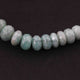 1  Long Strand Amazonite Silverite  Faceted Roundells -Round  Shape  Roundells 10mmx11mm-8 Inches BR2374 - Tucson Beads