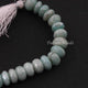 1  Long Strand Amazonite Silverite  Faceted Roundells -Round  Shape  Roundells 10mmx11mm-8 Inches BR2374 - Tucson Beads