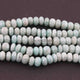 1  Long Strand Amazonite Silverite  Faceted Roundells -Round  Shape  Roundells 10mmx11mm-8 Inches BR2374 - Tucson Beads