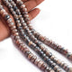 1 Strand Grey Silver Coated Faceted  Briolettes  - Round Shape Rondelles Beads  6.5mm  7.5 Inches BR3857 - Tucson Beads