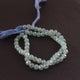 1 Strand Aqua Chalcedony Silver Coated Faceted  Briolettes  - Round Shape Rondelles Beads  7mm  8.5 Inches BR3863 - Tucson Beads