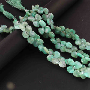 1  Strand Chrysoprase Smooth Briolettes - Heart Shape Briolettes -5mmx6mm-12mmx12mm - 8.5 Inches BR01980 - Tucson Beads