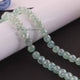 1 Strand Aqua Chalcedony Silver Coated Faceted  Briolettes  - Round Shape Rondelles Beads  7mm  8.5 Inches BR3863 - Tucson Beads