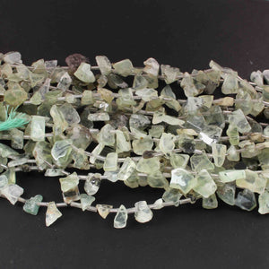 1 Strand Prehnite Facted Briolettes - Assorted Shape Briolettes , Jewelry Making Supplies - 11mmx7mm-16mmx11mm - 11 Inches BR01977 - Tucson Beads