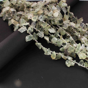 1 Strand Prehnite Facted Briolettes - Assorted Shape Briolettes , Jewelry Making Supplies - 11mmx7mm-16mmx11mm - 11 Inches BR01977 - Tucson Beads