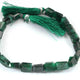 1 Strand Emerald Faceted Briolettes- Tumble Nuggets Faceted Beads 6mmx6mm-11mmx8mm- 8 Inch BR01982 - Tucson Beads