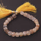 1 Strand Golden Rutile Cubes Briolettes - Golden Rutile Box Shape Beads 8mmx8mm 9 Inches BR1188 - Tucson Beads