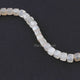 1 Strand White Silverite Faceted Briolettes -Cube Briolettes 7mm 8 Inches BR1964 - Tucson Beads