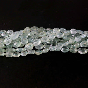 1 Strand Aquamarine Faceted Oval Shape Briolettes-  Aquamarine 10mmx7mm-13mm-10mm 14 Inch BR3138 - Tucson Beads