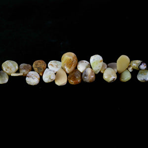 1 strand Yellow Opal Smooth Pear Drop Shape Briolettes - Yellow Opal Beads 10mmx11mm -20mmx12mm 8.5 Inch Long BR3192 - Tucson Beads