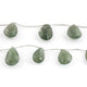 1 Strand Green Strawberry Quartz  Faceted Briolettes - Pear Shape Briolette , Jewelry Making Supplies 27mmx18mm-25mmx14mm 8 Inches BR3934 - Tucson Beads