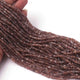 5 Strands Chocolate Moonstone Faceted Rondelles -Moonstone Roundle Beads - 4mm 13 Inches RB093 - Tucson Beads