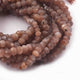 5 Strands Chocolate Moonstone Faceted Rondelles -Moonstone Rondelle Beads - 3mm-5mm 13 Inches RB150 - Tucson Beads