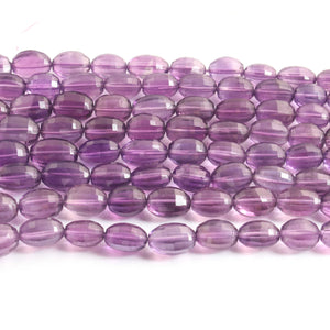 1 Strand Amethyst Faceted Briolettes - Drum Shape  Briolettes - 9mmx7mm-15mmx9mm - 16 Inches - BR02057 - Tucson Beads