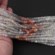 1 Strand Multi Moonstone  Faceted  Rondelles -Round Rondelles  Gemstone Beads - 4mm  13 Inches BR1131 - Tucson Beads