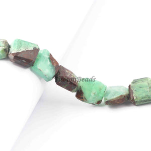 1 Strand Chrysoprase Faceted Briolettes -Assorted  Shape  Briolettes  14mmx13mm-18mmx17mm  -7.5 nches BR3035 - Tucson Beads