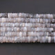 1 Strand Gray Moonstone Faceted  Heishi Wheel Briolettes - Gemstone Briolettes  -7mm-9mm -16 Inches BR02027 - Tucson Beads