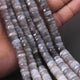 1 Strand Gray Moonstone Faceted  Heishi Wheel Briolettes - Gemstone Briolettes  -7mm-9mm -16 Inches BR02027 - Tucson Beads