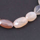 1  Strand Multi Moonstone Faceted Briolettes  -Oval Shape  Briolettes  20mmx8mm-14mmx5mm 7.5   Inches BR3474 - Tucson Beads