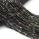 5 Strands Ruby Zoisite Gemstone Balls, Semiprecious beads 12.5 Inches Long- Faceted Gemstone -3mm Jewelry RB0061 - Tucson Beads