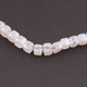 1 Strand White Silverite Stone  Faceted Cube Briolettes, Gemstone Briolettes 7mm 8 inch BR3230 - Tucson Beads