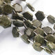 1  Strand Green Jasper  Faceted Briolettes  - Fancy  Briolettes  -13mm-20mm-  9.5 Inches BR01417 - Tucson Beads