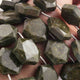 1  Strand Green Jasper  Faceted Briolettes  - Fancy  Briolettes  -13mm-20mm-  9.5 Inches BR01417 - Tucson Beads