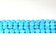 1 Strand Turquoise Stablized Faceted Coin  Briolettes - Turquoise coin Briolette  9mmx8mm-10mmx9mm 8 Inches BR105 - Tucson Beads