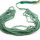 1 Strand Natural Emerald Smooth Rondelles Beads - Round Beads  2mm-5mm - 21 Inch BR0891 - Tucson Beads