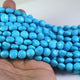 1 Strand Turquoise Stablized Faceted Coin  Briolettes - Turquoise coin Briolette  9mmx8mm-10mmx9mm 8 Inches BR105 - Tucson Beads