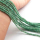 1 Strand Natural Emerald Smooth Rondelles Beads - Round Beads  2mm-5mm - 21 Inch BR0891 - Tucson Beads