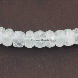 1 Strand Natural Chalcedony  Faceted Roundels Beads - Round  Roundel 8mmx6mm 8 Inch  BR3174 - Tucson Beads