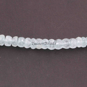 1 Strand Natural Chalcedony  Faceted Roundels Beads - Round  Roundel 8mmx6mm 8 Inch  BR3174 - Tucson Beads