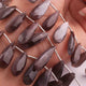 1 Strand Chocolate Moonstone Faceted Pear Briolettes -Pear Shape Briolettes -14mmx6mmx246mmx7mm - 8  Inches BR0745 - Tucson Beads