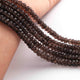 1  Strand  Smoky Quartz  Faceted Roundels - Round Shape  Roundels   5mm-6mm - 10  Inches BR0544 - Tucson Beads