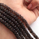 1  Strand  Smoky Quartz  Faceted Roundels - Round Shape  Roundels   5mm-6mm - 10  Inches BR0544 - Tucson Beads