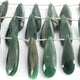 1 Strand Green Fluorite Faceted Briolettes - Pear Shape Briolettes- 27mmx11mm-37mmx11mm 8.5 Inches BR01447 - Tucson Beads