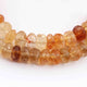 1 Strand Excellent Quality Golden Rutile Faceted Rondelles- Roundel Beads 9mm-10mm, 6 Inches BR1763 - Tucson Beads